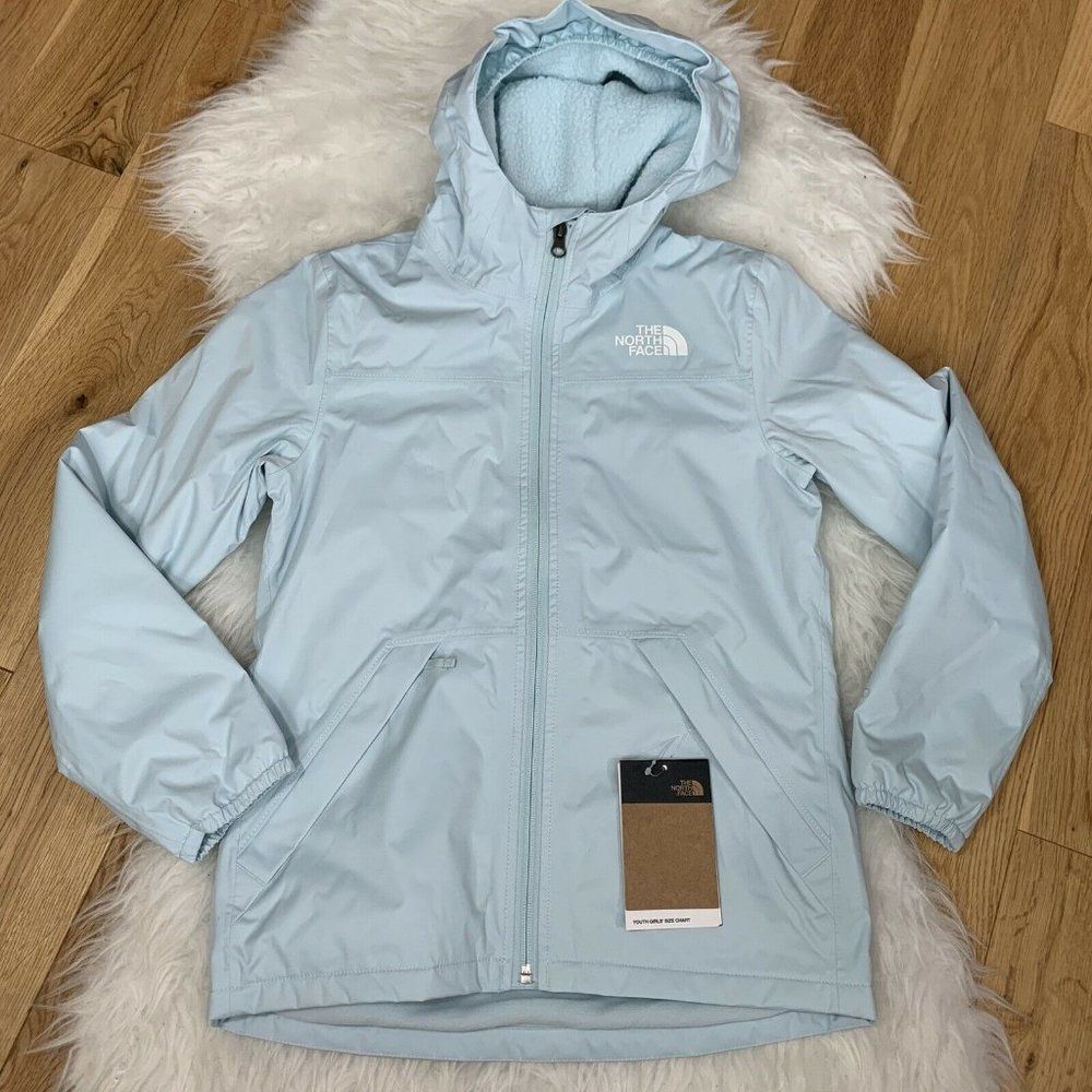 The North Face Q Warm Storm Youth Jacket Starlight Blue Size M 10/12, L 14/16